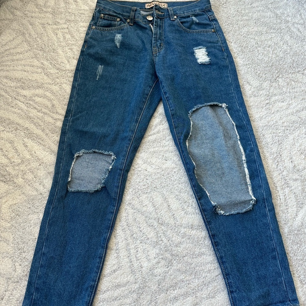 Reverse Denim Jeans